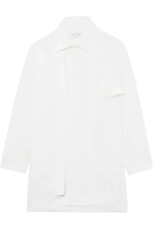 YOHJI YAMAMOTO Chemise à détail de foulard