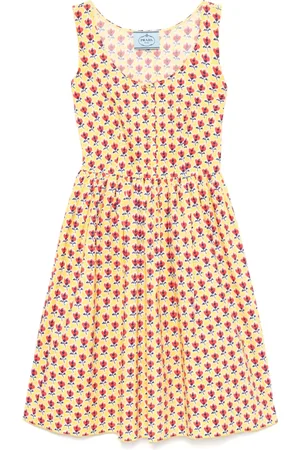 Prada Robe à fleurs imprimées