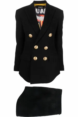 Dsquared2 Tailleur-jupe à boutonnière croisée
