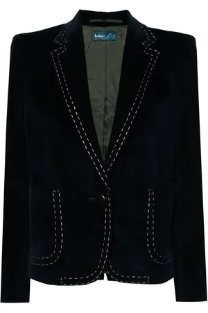 Kolor Blazer en velours à détail de couture