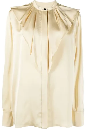 Jil Sander Blouse satinée à volants