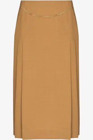 Victoria Beckham Jupe mi-longue à détail de chaine