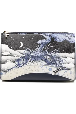 Salvatore Ferragamo Pochette à imprimé graphique
