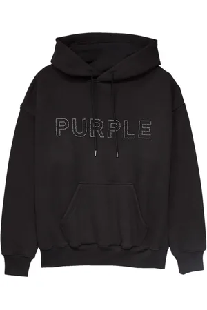Purple Brand Hoodie en polaire à logo imprimé