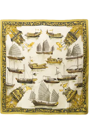Hermès Foulard Jonques et Sampans by F. de la Perriere (1966)