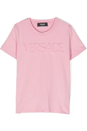 VERSACE T-shirt en coton à logo embossé