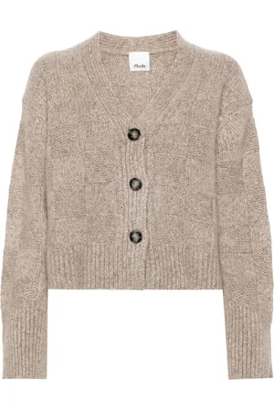 Allude Cardigan à motif damier