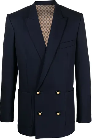 Balmain Blazer en laine vierge à boutonnière croisée