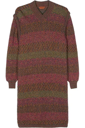 Missoni Robe mi-longue en maille fine (années 1980)