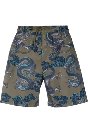Maharishi Short de bain à motif graphique