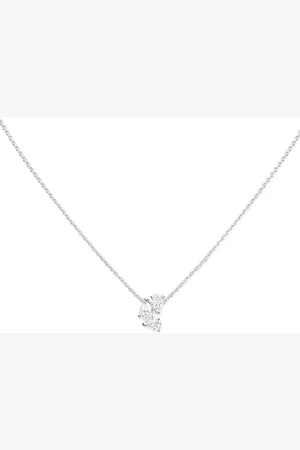 Repossi Collier Serti sur Vide en or blanc 18ct pavé de diamants