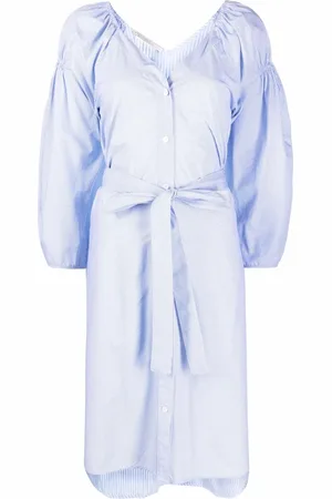 Stella McCartney Robe mi-longue à rayures