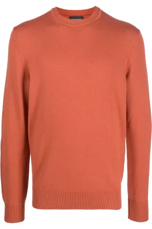 Emporio Armani Pull en laine vierge à logo brodé