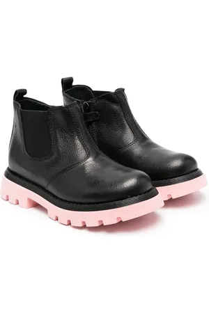 GALLUCCI Bottines en cuir à semelle contrastante