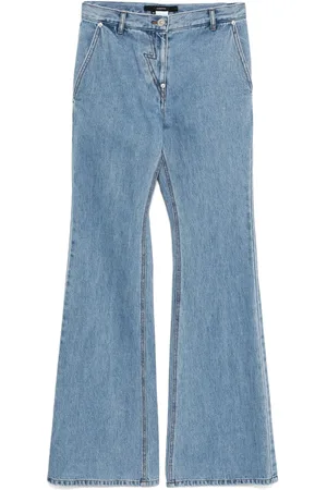 pushBUTTON Jean ample à détail de bouton pression