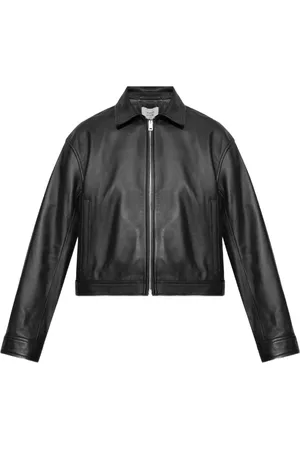 Maison Kitsuné Veste crop en cuir