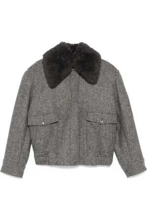 Stella McCartney Manteau à col italien