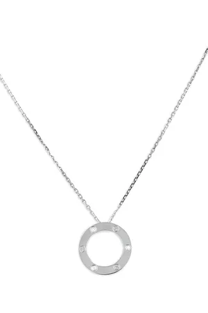 Cartier Collier Love en or blanc pavé de diamants