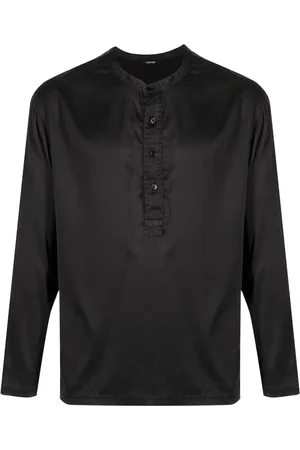 Tom Ford Chemise en lin à col boutonné