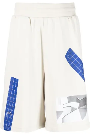 A-cold-wall* Short de sport en coton biologique à imprimé graphique