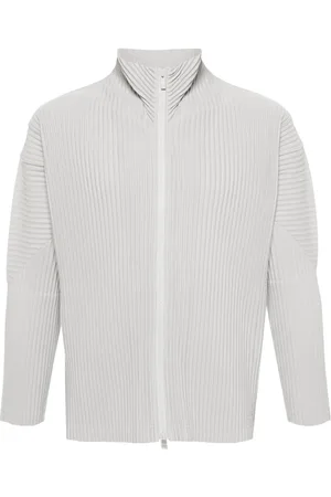 Issey Miyake Veste à effet plissé