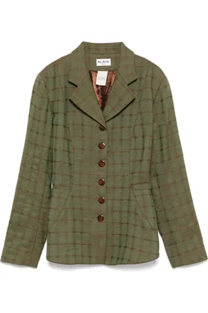 Alaïa Veste 1980 à carreaux