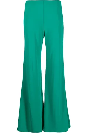 Alberta Ferretti Pantalon évasé à taille haute
