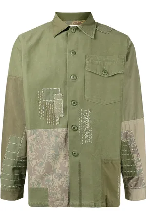 Maharishi Chemise à détail patchwork