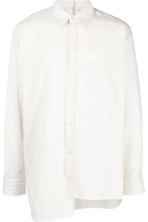 Lanvin Chemise rayée à ourlet asymétrique