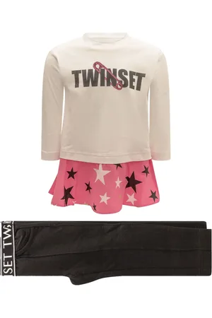 Twin-Set Ensemble pantalon-t-shirt à étoiles imprimées