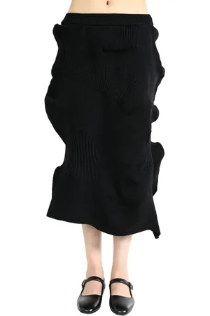 Issey Miyake Jupe Kone Kone à coupe mi-longue