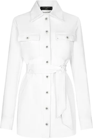Dolce & Gabbana Veste en jean à taille ceinturée