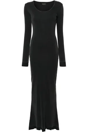 Balenciaga Robe longue à effet usé