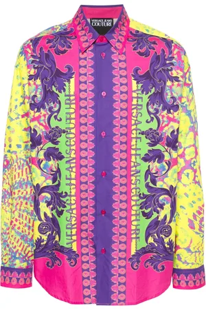 VERSACE Chemise à imprimé animalier