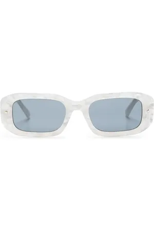 Chiara Ferragni Lunettes de soleil rectangulaires marbrées