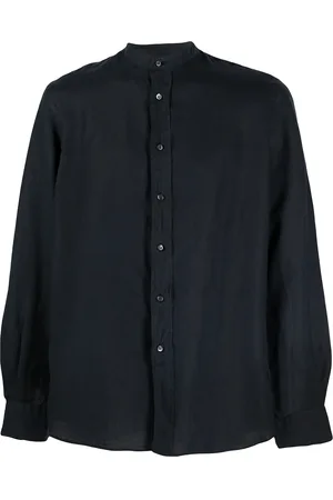 Aspesi Chemise en lin à col officier