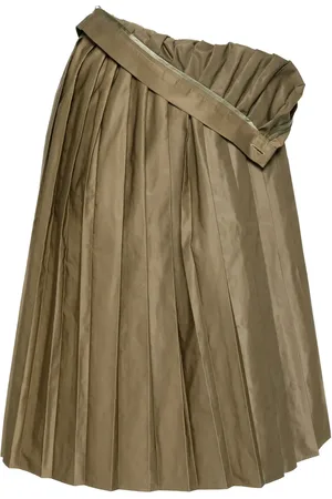 Maison Margiela Jupe mi-longue à design plissé