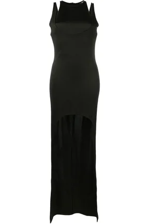 Balmain Robe longue superposée à design sans manches