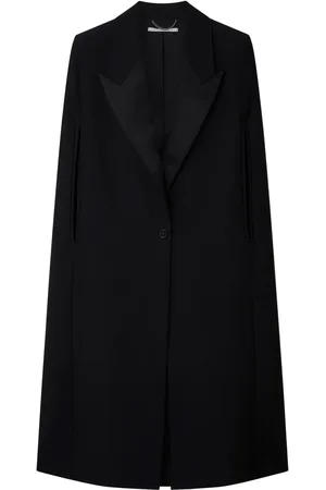 Stella McCartney Manteau en laine à revers pointus