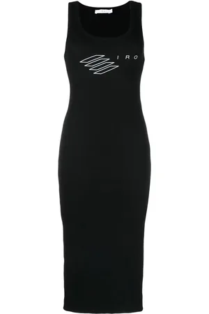 IRO Robe cintrée à logo imprimé