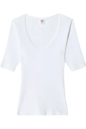 RE/DONE T-shirt en coton à encolure arrondie