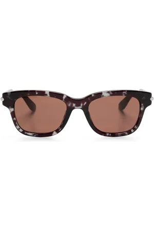 Alexander McQueen Lunettes de soleil City à bride salomé
