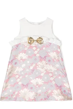 HUCKLEBONES LONDON Robe fleurie à détail de nœud