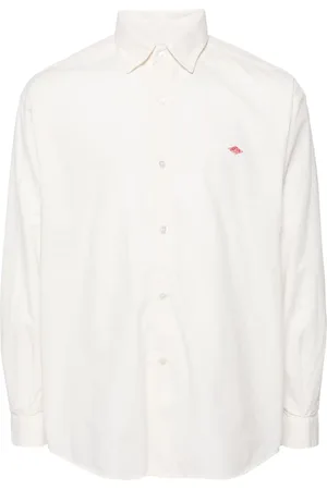 DANTON Chemise en coton à logo appliqué
