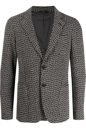 Giorgio Armani Blazer à motif pied-de-poule