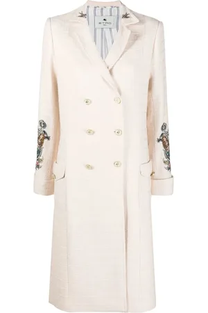 Etro Manteau croisé à imprimé graphique au dos
