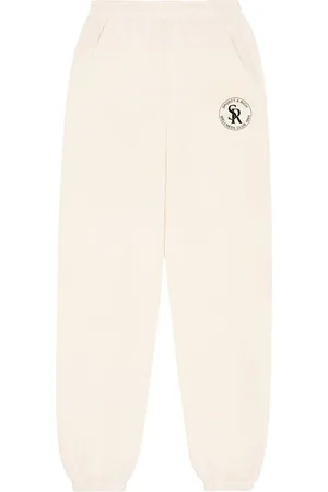 Sporty & Rich Pantalon de jogging en coton à logo imprimé
