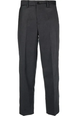 BRIGLIA Pantalon fuselé Jean à design plissé