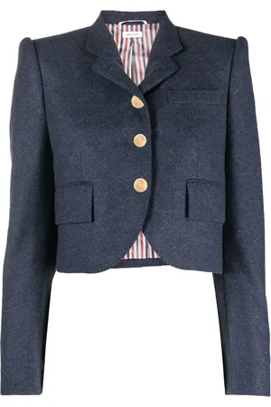 Thom Browne Blazer crop à simple boutonnage