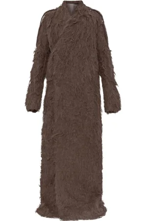 Rick Owens Manteau à fini brossé